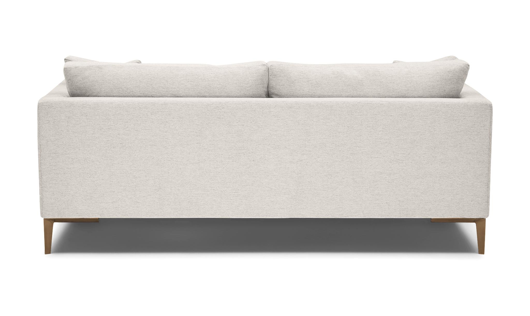 Beige/White Ainsley Mid Century Modern Sofa - Lucky Divine - Image 4
