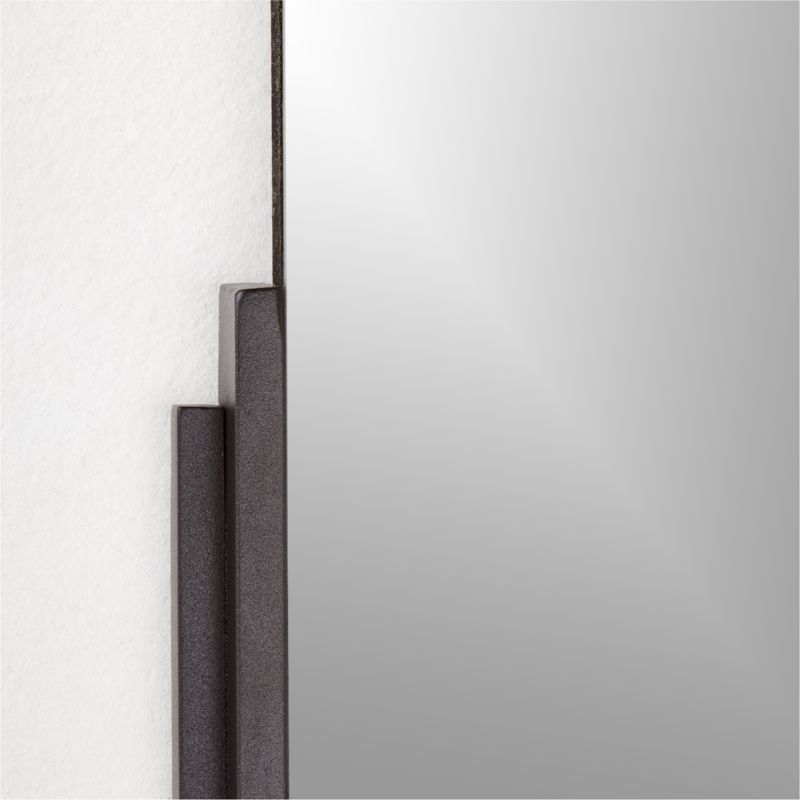 Mimi Rectangular Black Wall Mirror 24"x36" - Image 2