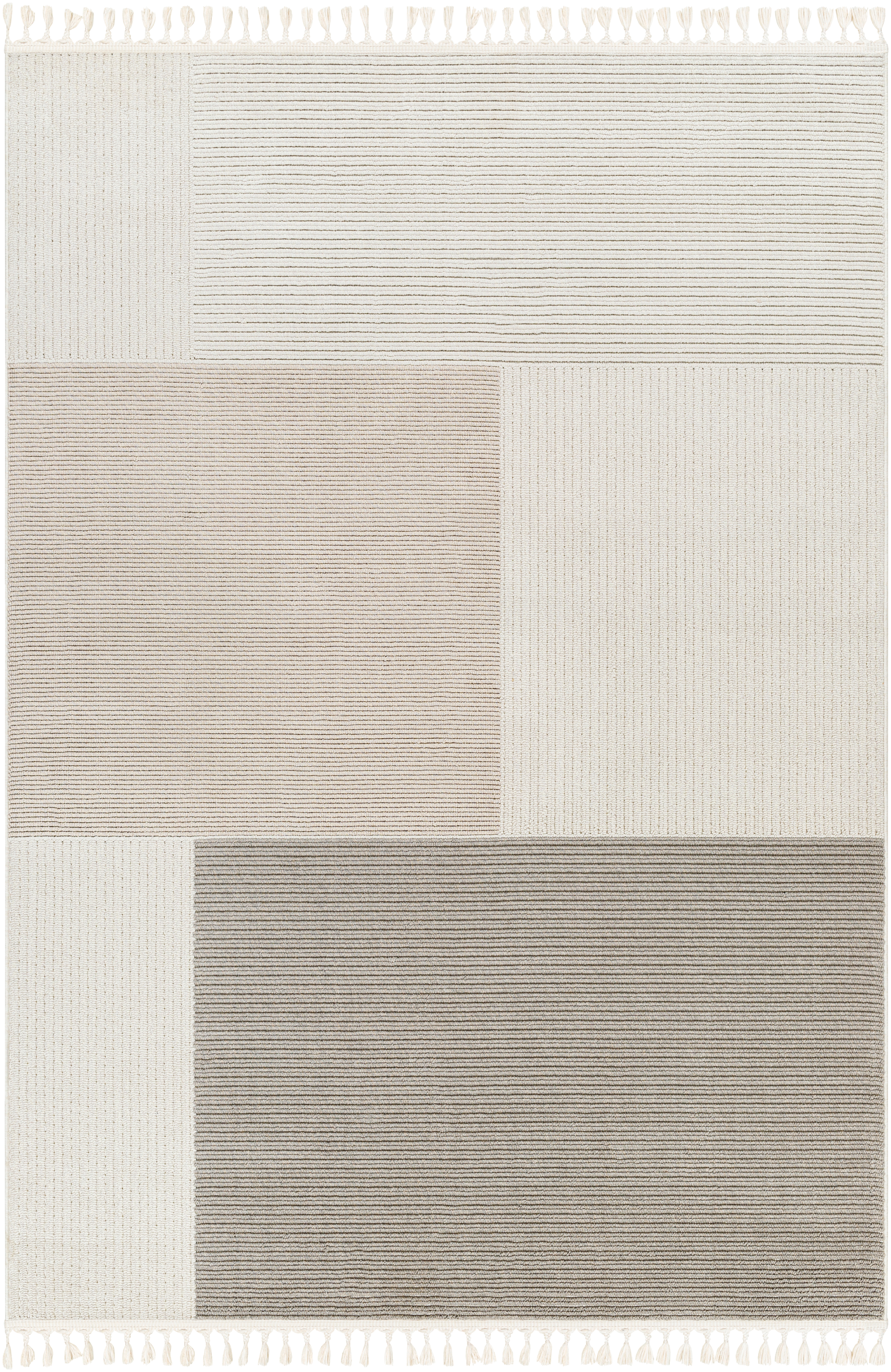 Finland Beige Indoor 9'2" x 12' Machine Woven Rug - Image 0