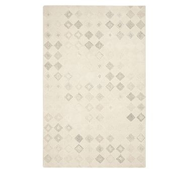 Lin Tufted Wool Rug, 8' x 10', Ivory Multi - Image 0