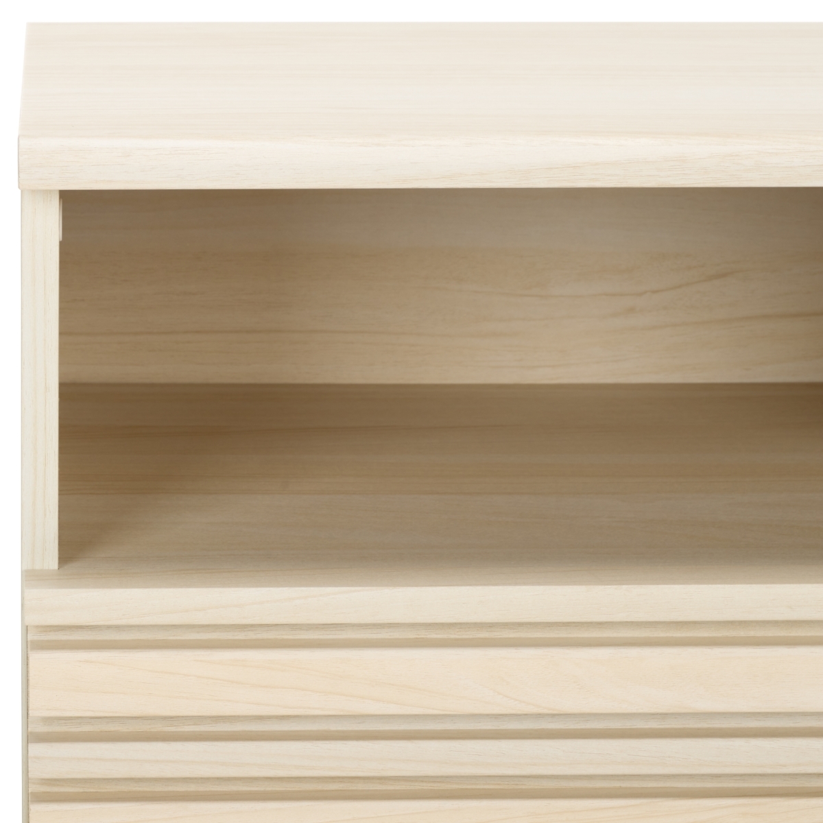 Esma 1 Drawer 1 Shelf Nightstand - Bleached White - Safavieh - Image 2