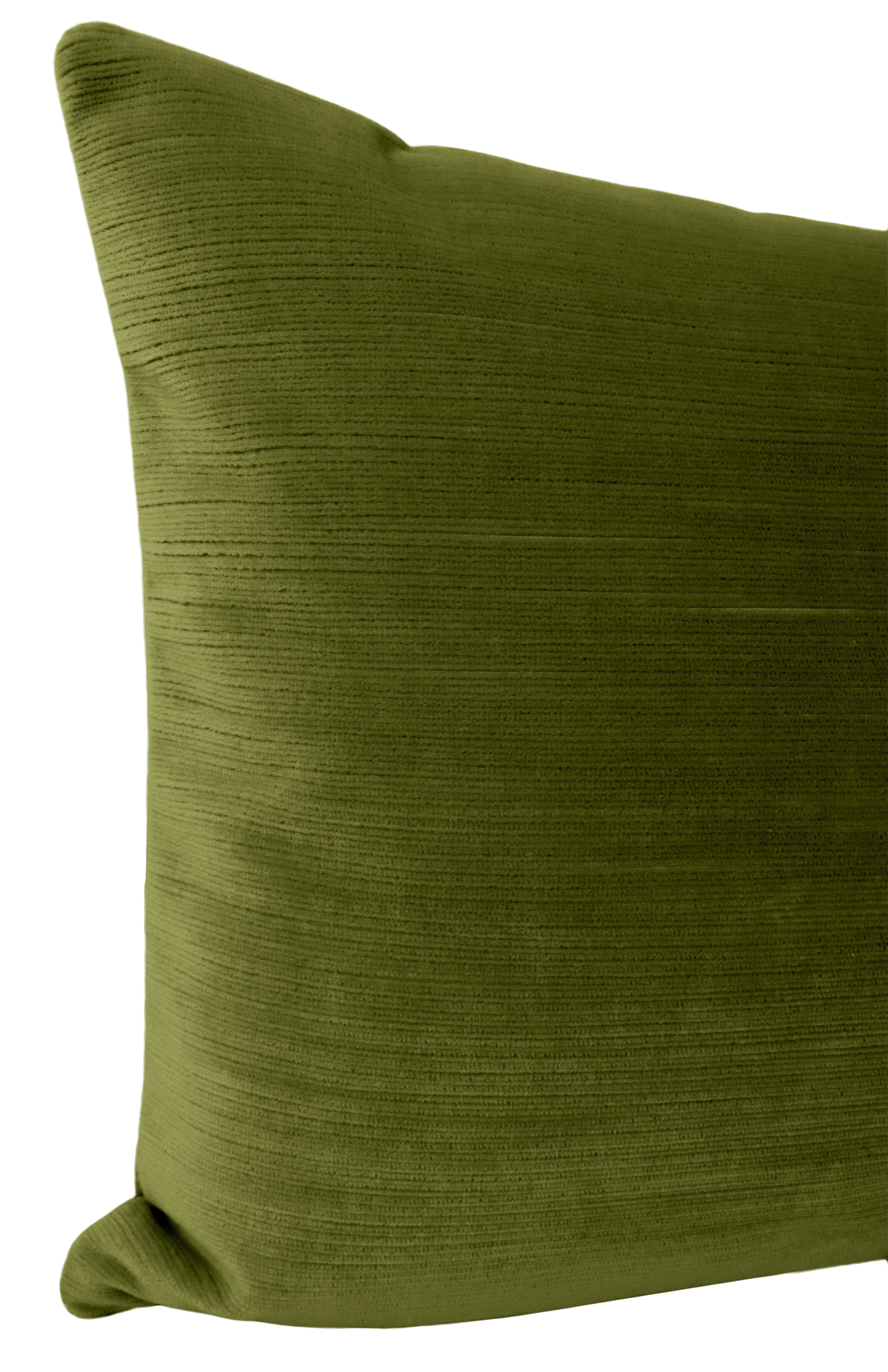 THE XL LUMBAR :: STRIE VELVET // PERIDOT - BY THE YARD - Image 3
