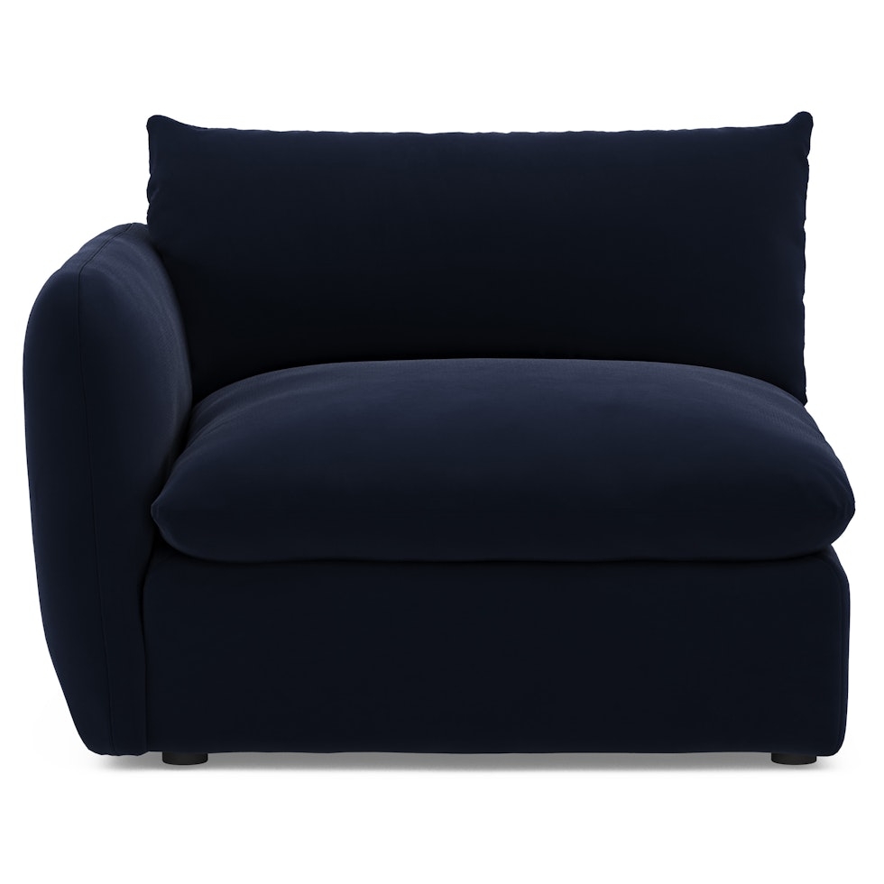 Leigh 46" Velvet Left Arm Module - Hale Ink - Image 0
