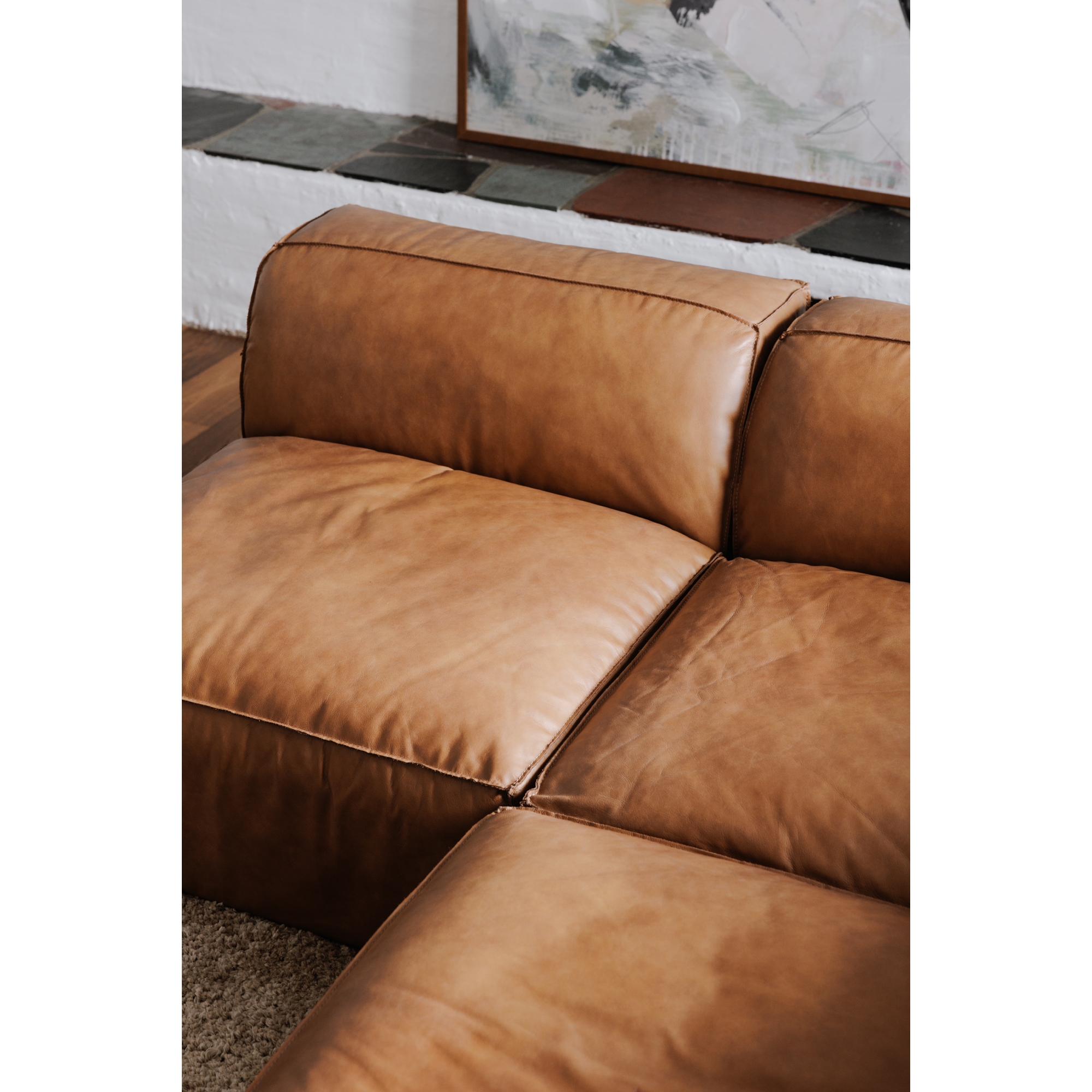 Form Corner Chair Sonoran Tan Leather - Image 6