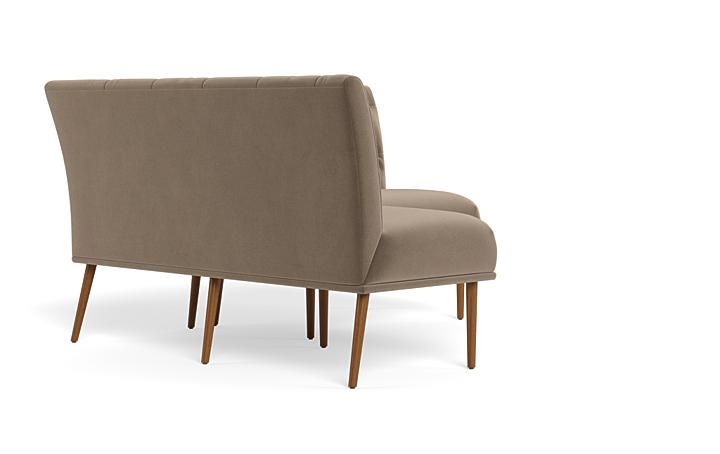 Dorian Upholstered Petite Left Banquette with Tufting Option - Image 1