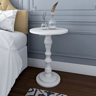 Sadie Solid Wood Pedestal End Table - Image 0