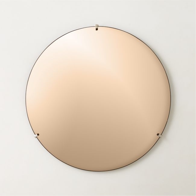 Vidro Convex Smoked Round Wall Mirror 32" - Image 0