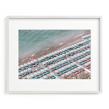Spiaggia Grande by Heather Loriece, 20"x16", Full Bleed Framed Print, Black Wood Frame - Image 3