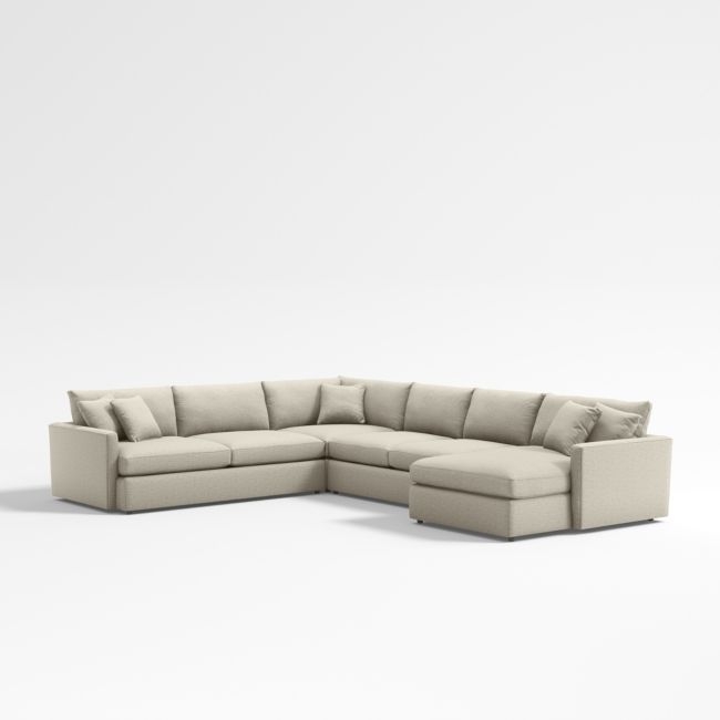 Lounge Deep 4-Piece U-Shaped Sectional Sofa with Right-Arm Storage Chaise - Image 0