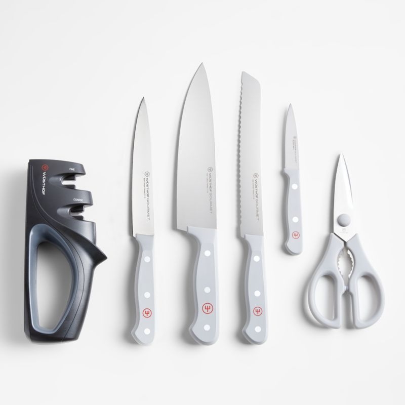 Wusthof ® Gourmet Grey 7-Piece Knife Block Set - Image 2