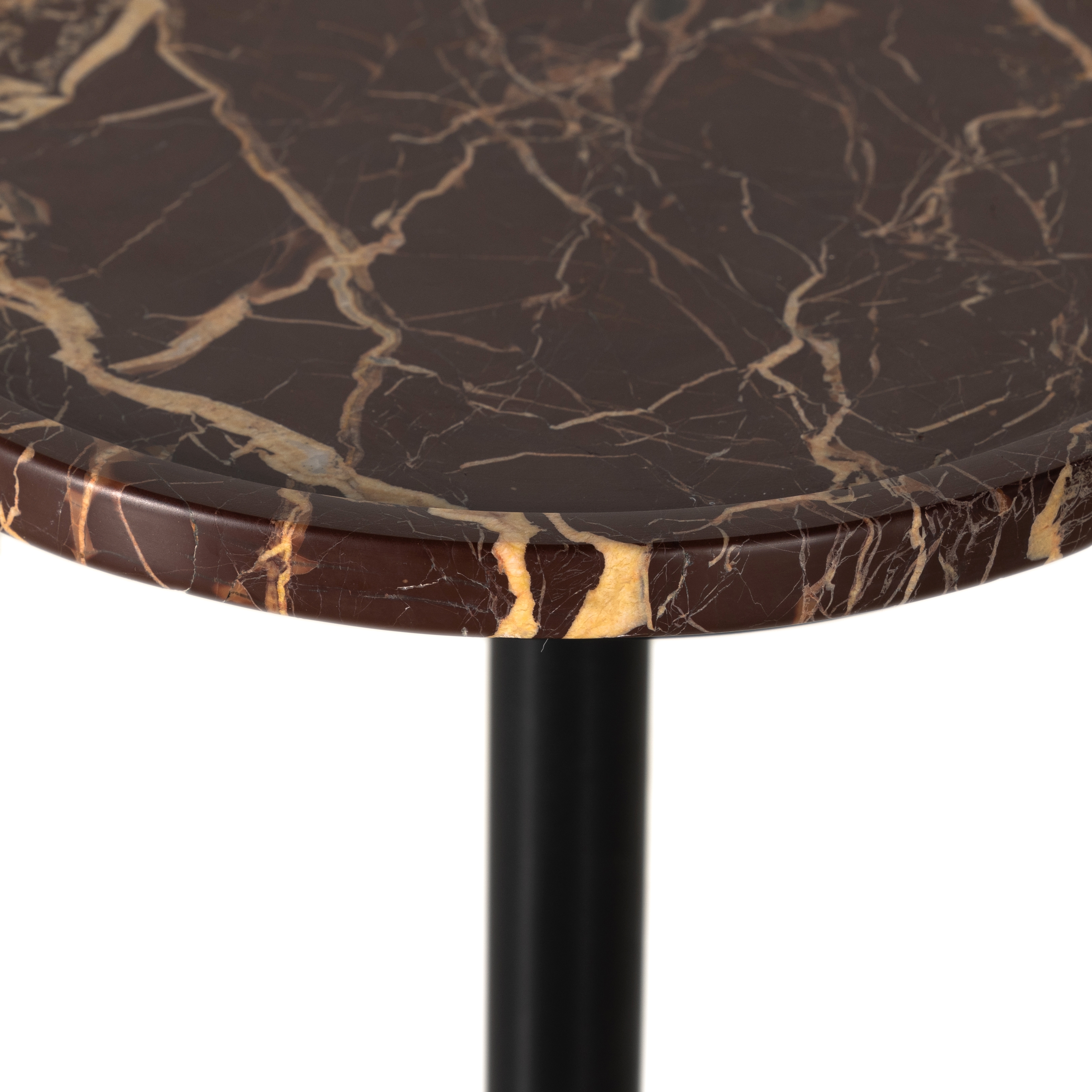 Viola Accent Table - Merlot Marble - Image 4