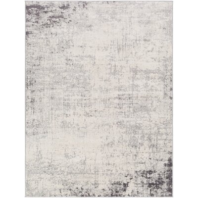 Haili Abstract Charcoal/Light Gray/White Area Rug - Image 0
