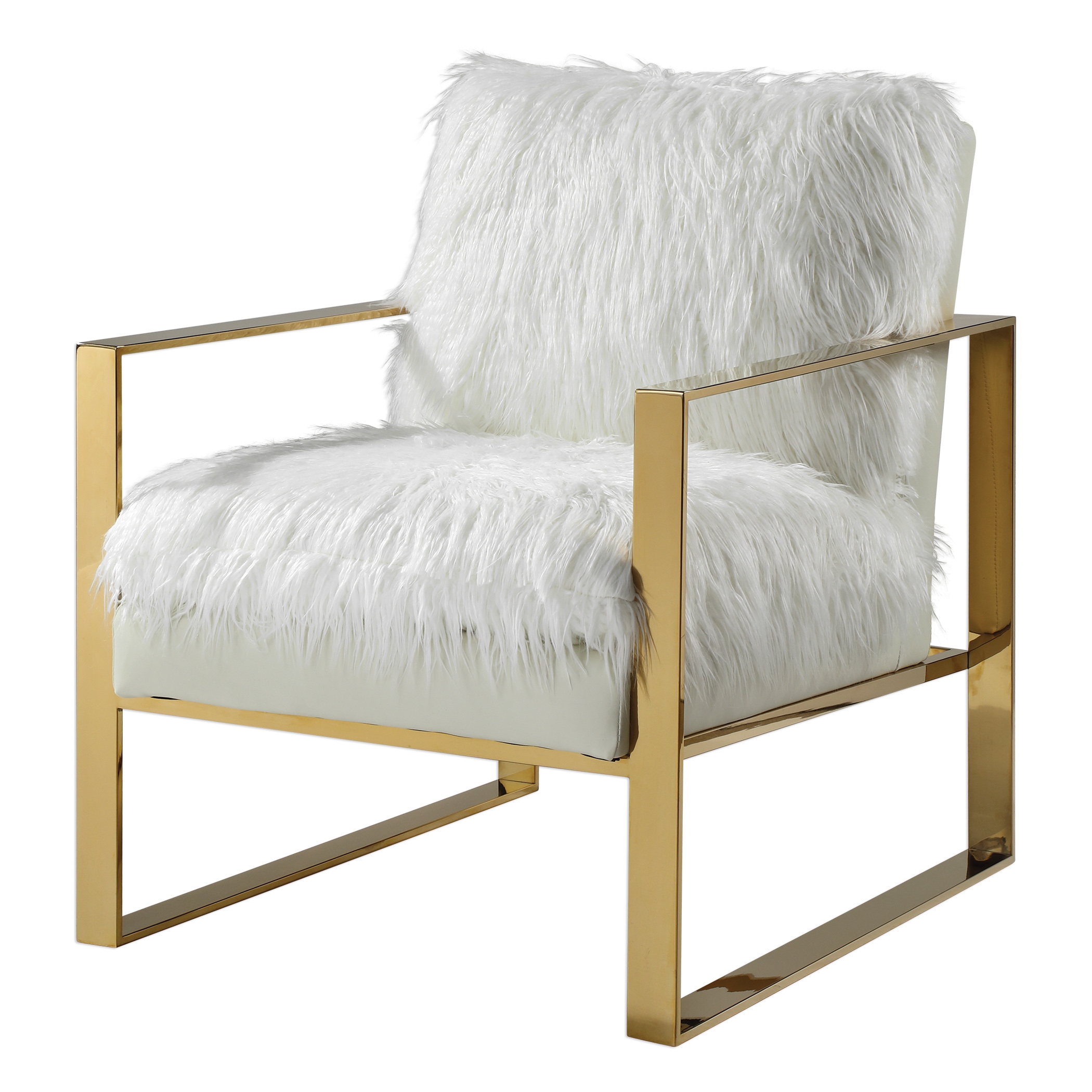 Delphine White Accent Chair - Image 0