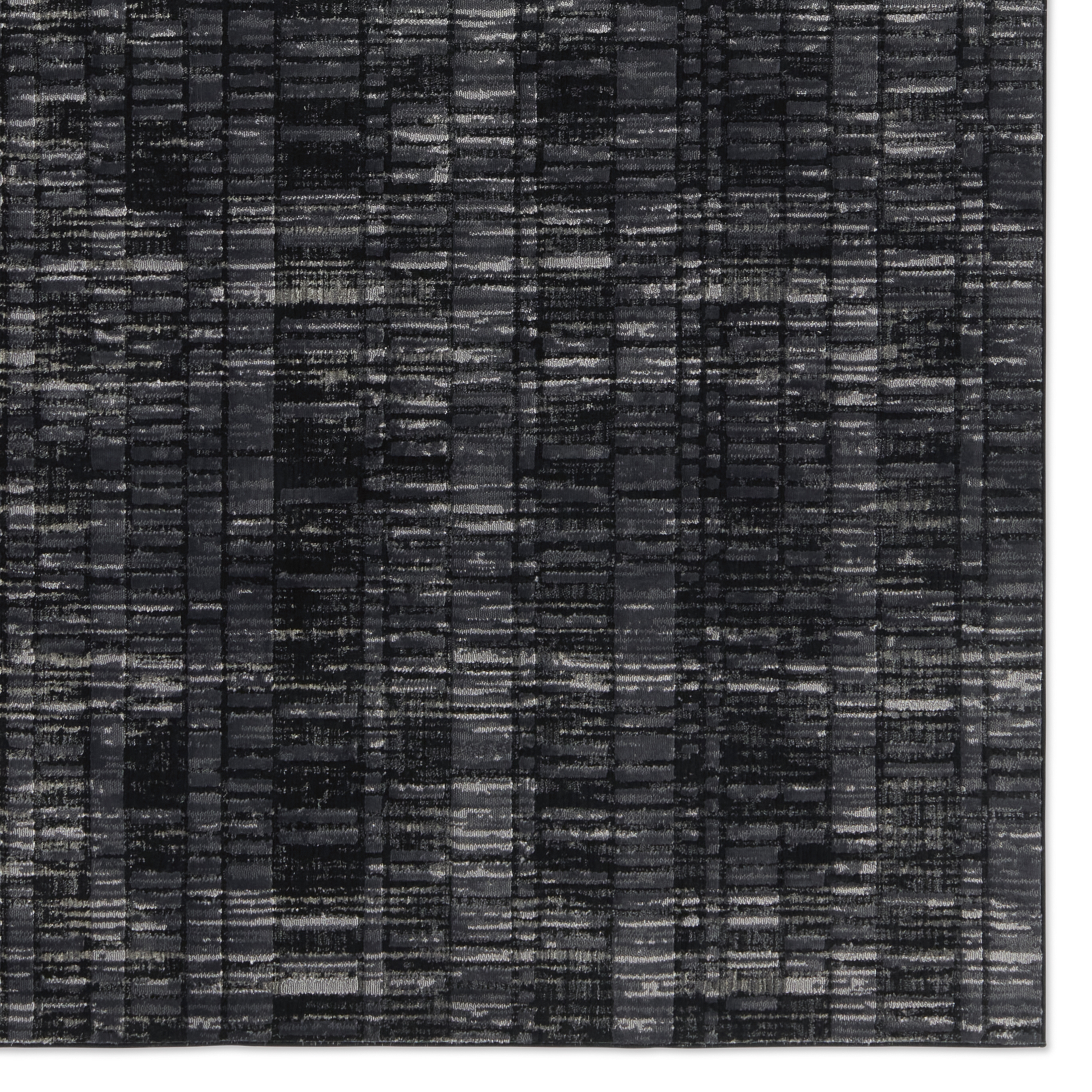 Carbon Geometric Gray/ Black Area Rug (5'3"X8') - Image 3