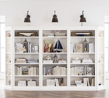 Aubrey Double Tall Bookcase, Dutch White - Image 1