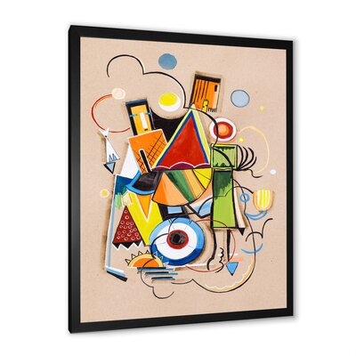 Colored Geometric Abstract Compositions I - Modern Canvas Wall Art Print FDP35764 - Image 0