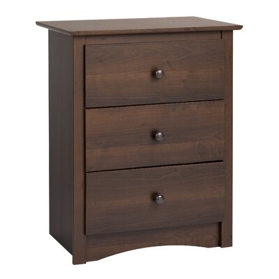 Hayman Tall 3 Drawer Nightstand - Image 0