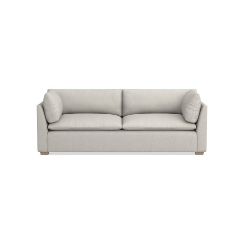 Laguna 26 2x2 XL Sofa, Standard Cushion, Perennials Performance Melange Weave, Oyster, Natural Leg - Image 0