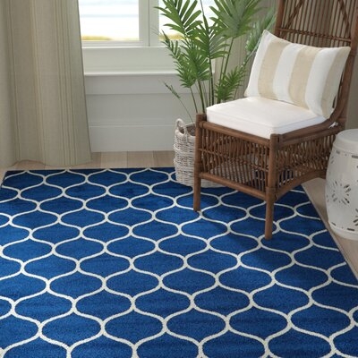 Easter Compton Trellis Blue Area Rug - Image 0