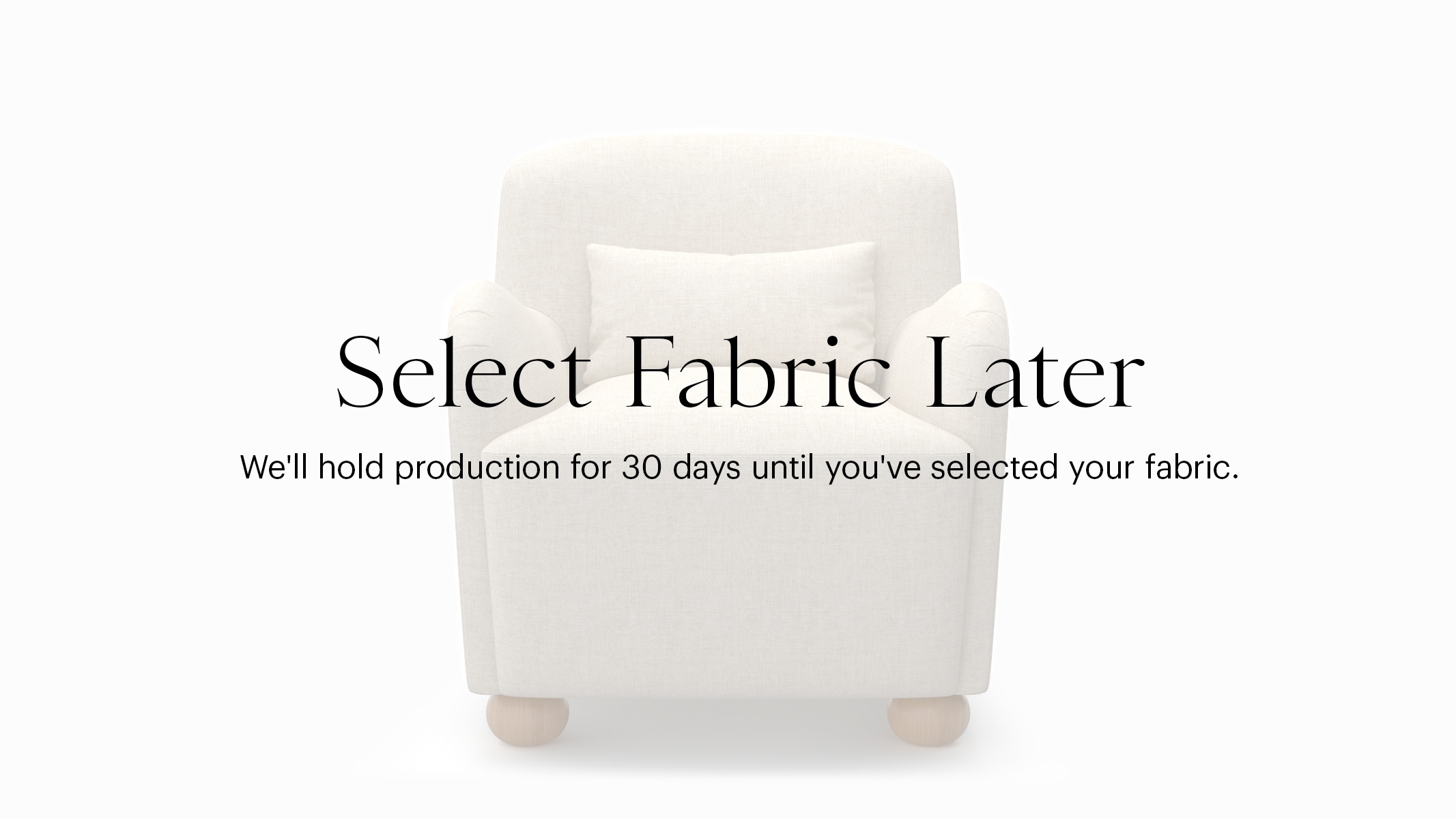 Club Chair, Buy Now, Decide Later, Natural Bun Foot - Image 0