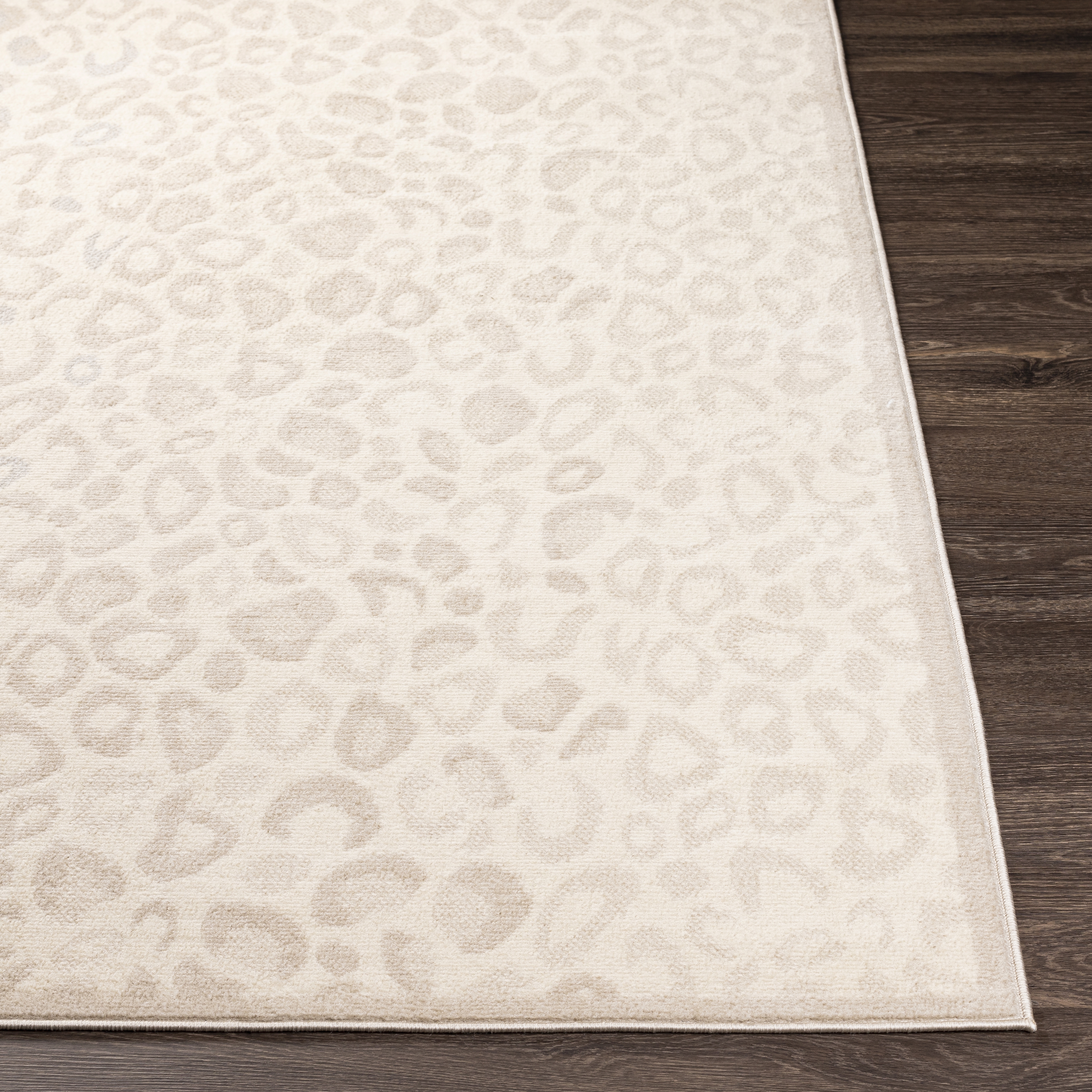 City Light Brown Indoor 6'7" x 9' Machine Woven Rug - Image 2