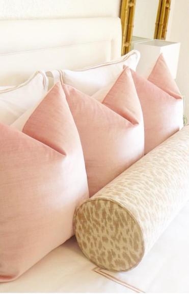 FAUX SILK VELVET // PINK PEONY - 14" X 36" - Image 4