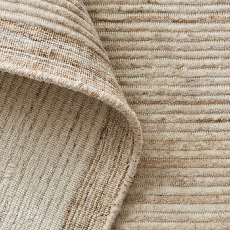 Leera Handloomed Warm White Performance Area Rug 5'X8' - Image 3