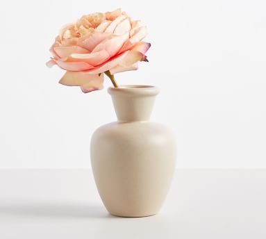 Dalton Ceramic Vase, White, Large, 14.75"H - Image 3