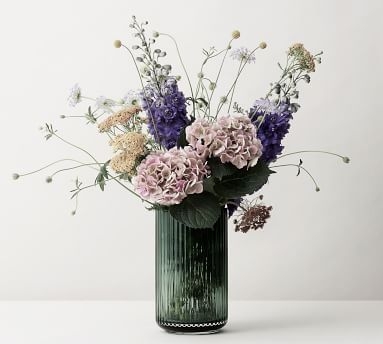 Lyngby Glass Vases, Medium, Green - Image 1