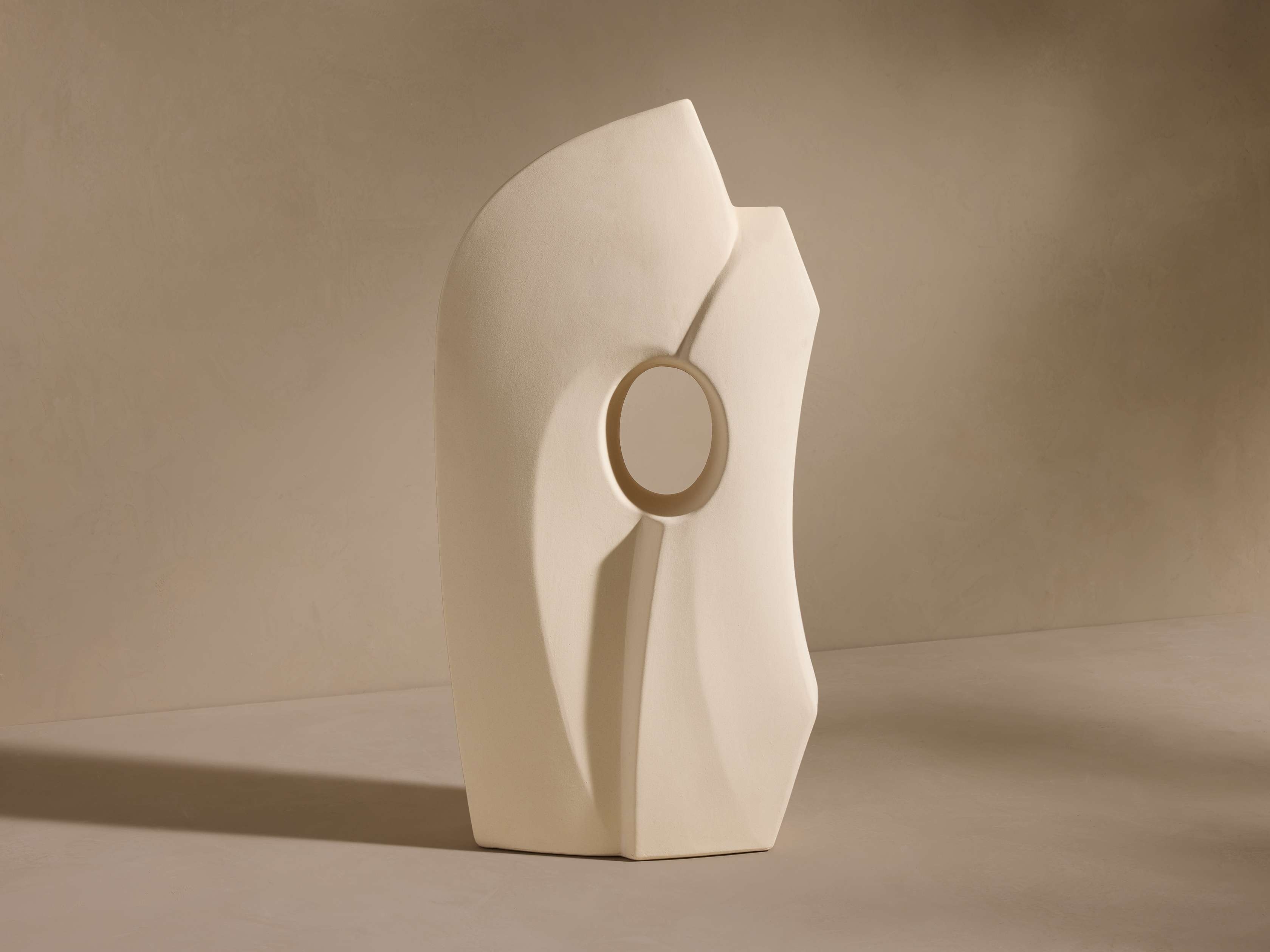 Mirek Sculpture in Ceramic Brown - Image 0