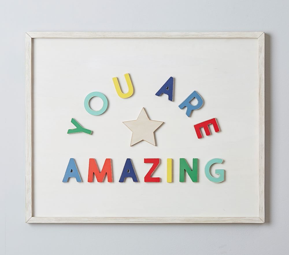 You Are Amazing Wood Sentiment Art - Image 0
