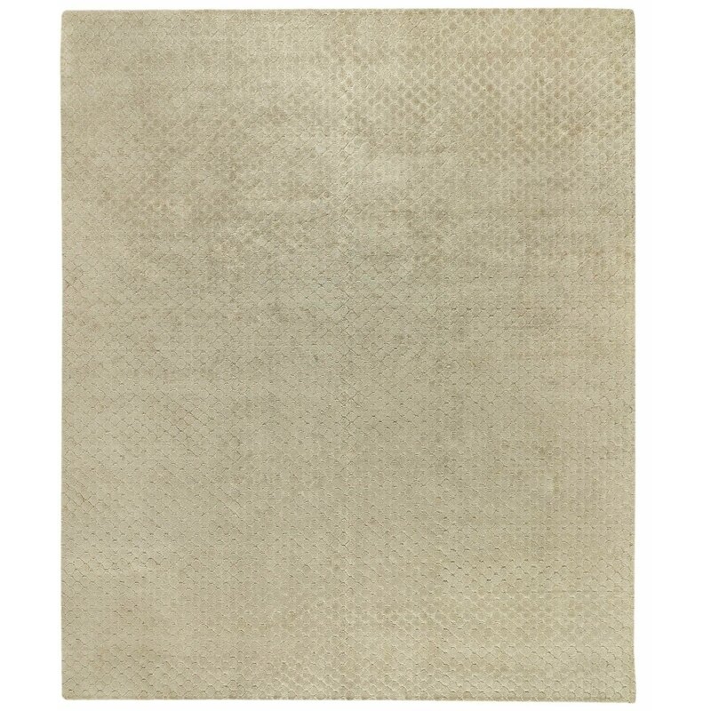 Tufenkian Bubbles Hand-Knotted Taupe Area Rug Rug Size: Rectangle 2' x 3' - Image 0
