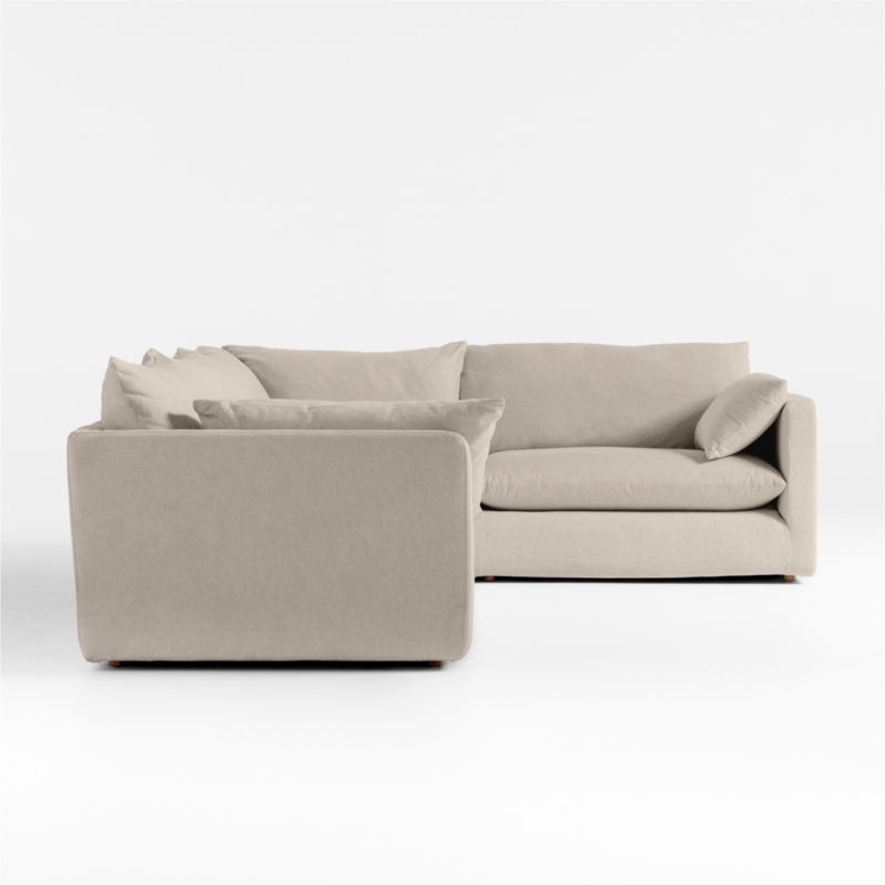 Unwind Modular 4-Piece Slipcovered L-Shaped Sectional Sofa - Image 4