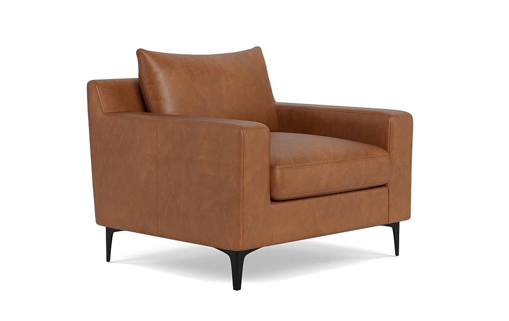 Sloan Leather Accent Chair - Image 1