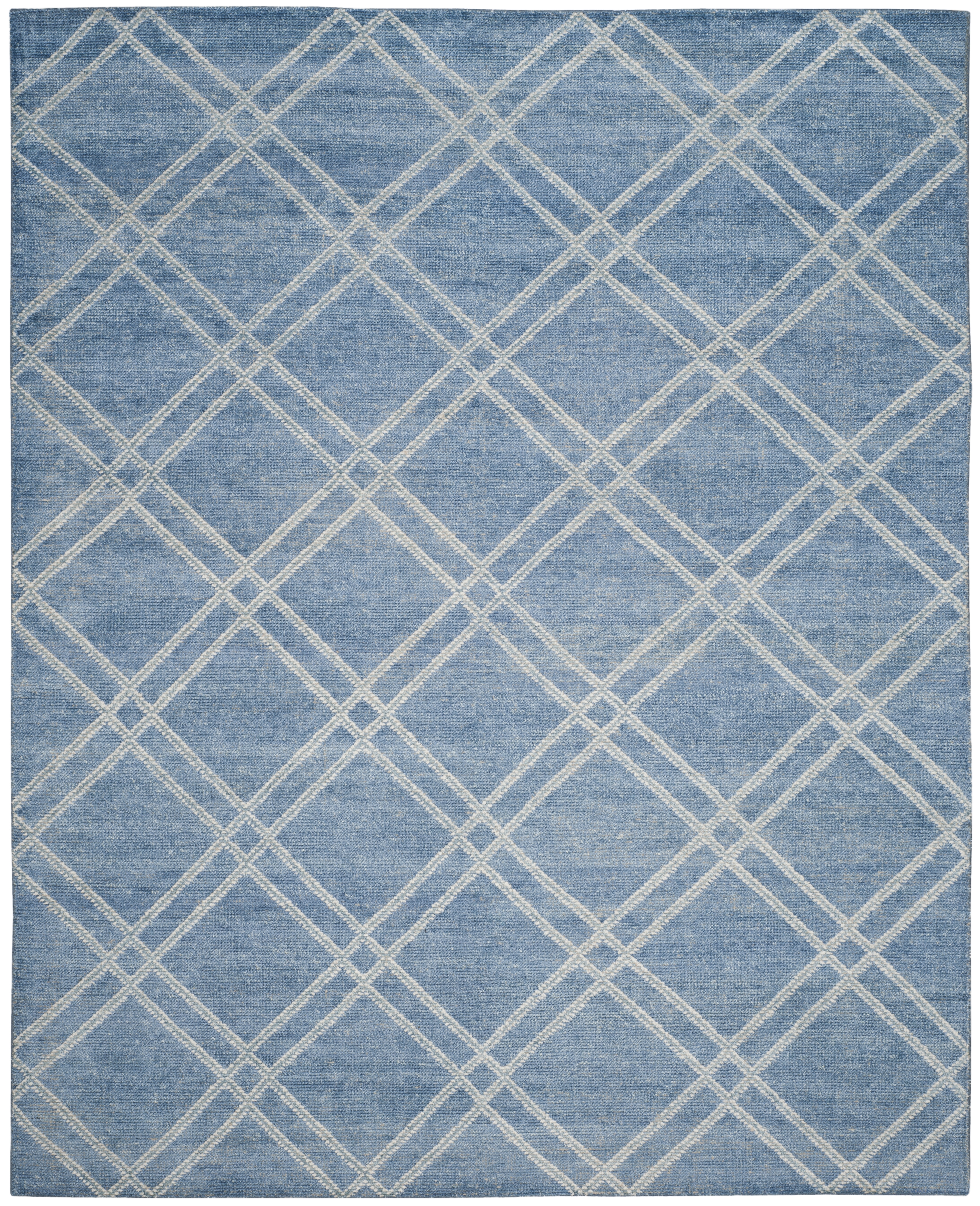 Arlo Home Hand Knotted Area Rug, STW701D, Deep Blue,  8' X 10' - Image 0