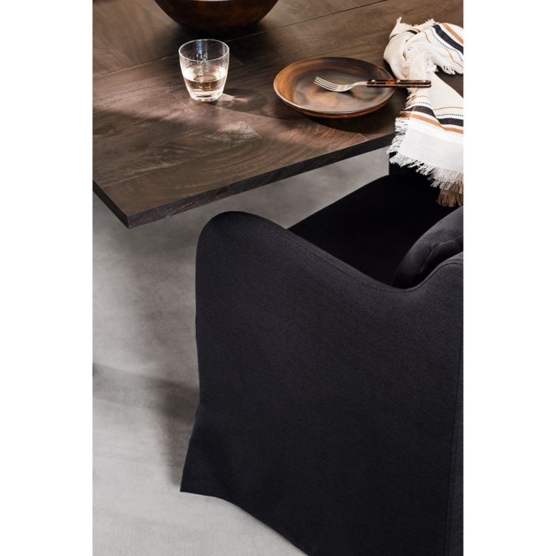 Belmar Midnight Slipcovered Dining Armchair - Image 2