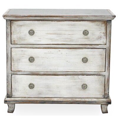 Charming Continent Painted 3 Drawer Bachelor's Chest - Image 0