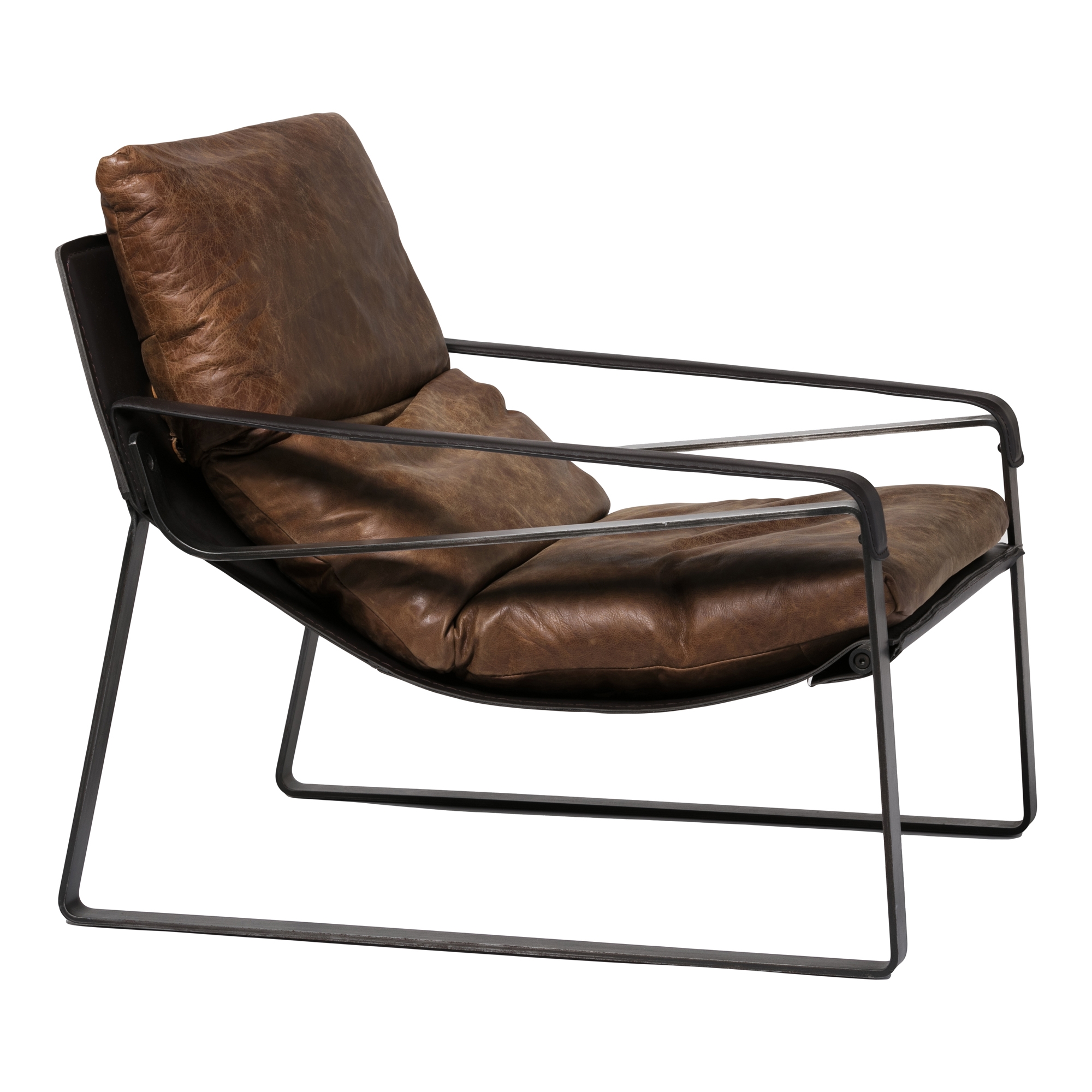 Connor Club Chair Open Road Brown Leather - Image 2