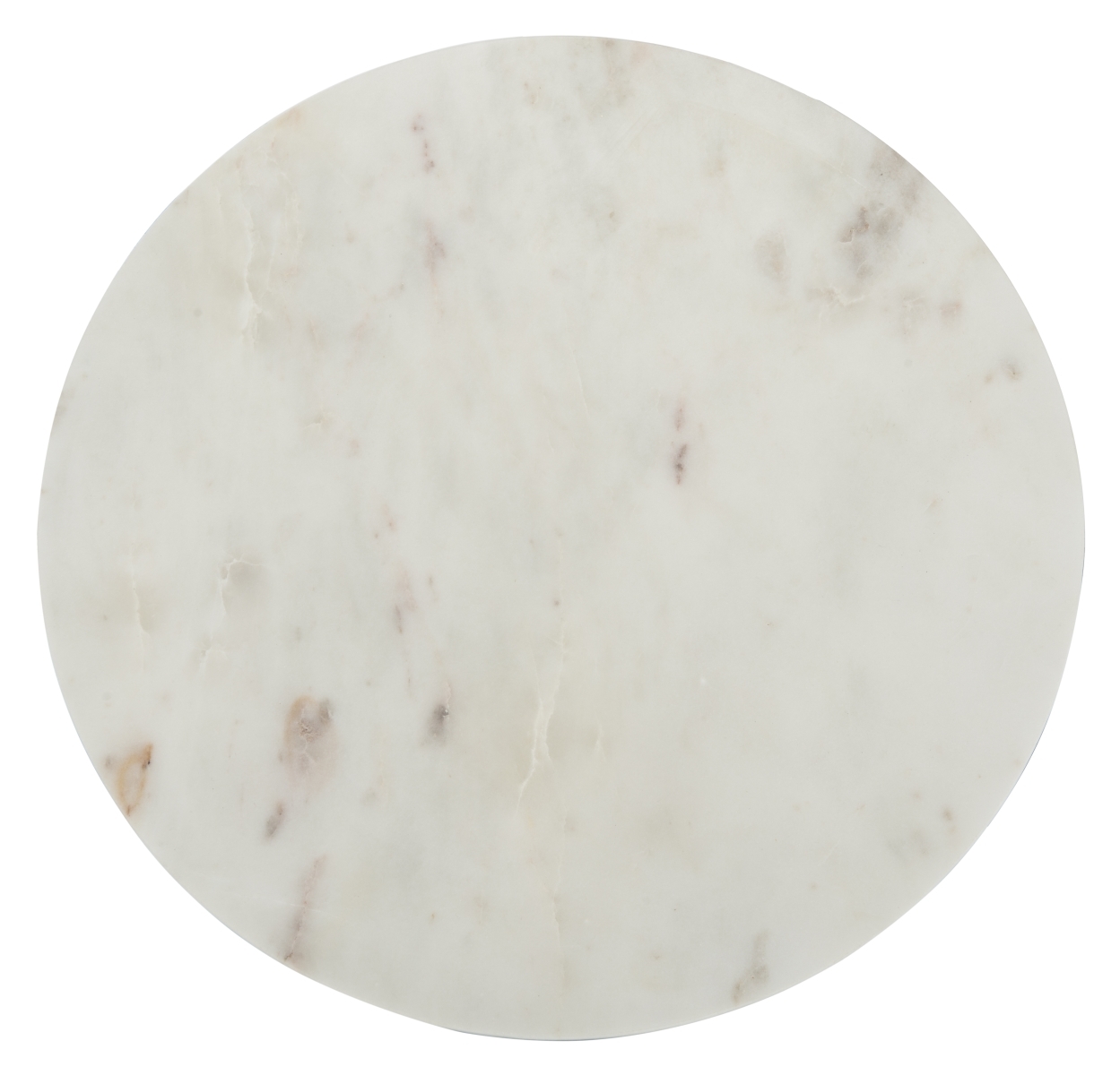 Azizi Stone Top Side Table - Black / Gold - Safavieh - Image 4