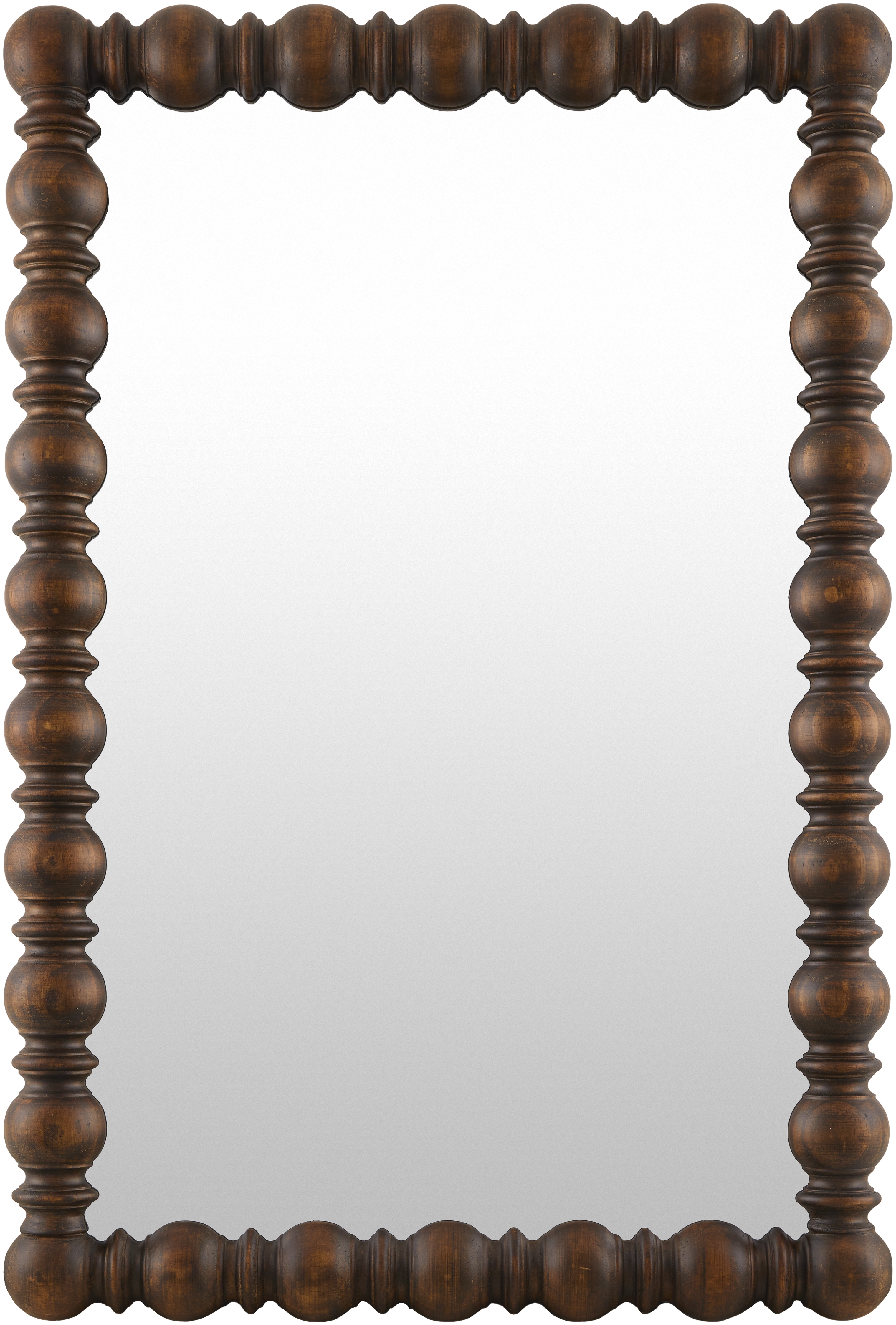 Brennan Dark Brown 36"H x 24"W x 2"D Accent Mirror - Image 0