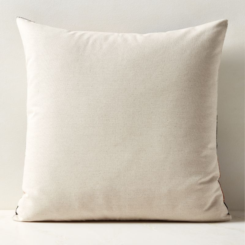 Transition Turkish Silk Throw Pillow with Down-Alternative Insert 23"x23" - Image 1