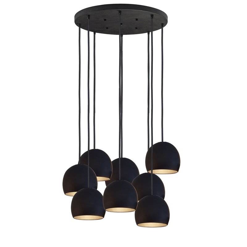 Hammers and Heels The Clay Collection 8 - Light Unique / Statement Tiered Chandelier Size: 72" H x 18" W x 18" D - Image 0