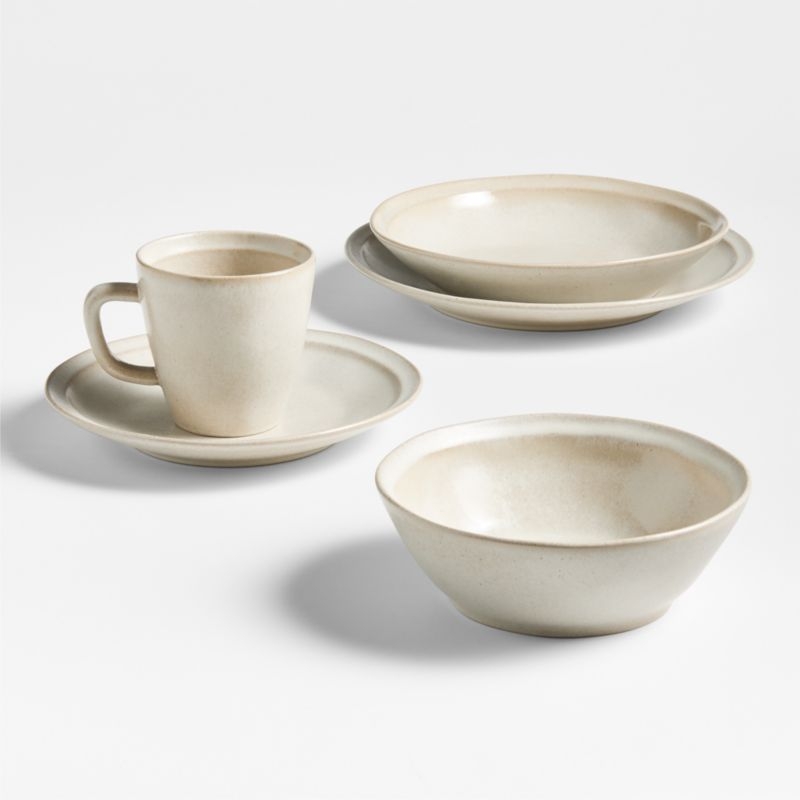 Prairie Natural Recycled Stoneware Salad Plates, Set of 8 - Image 2