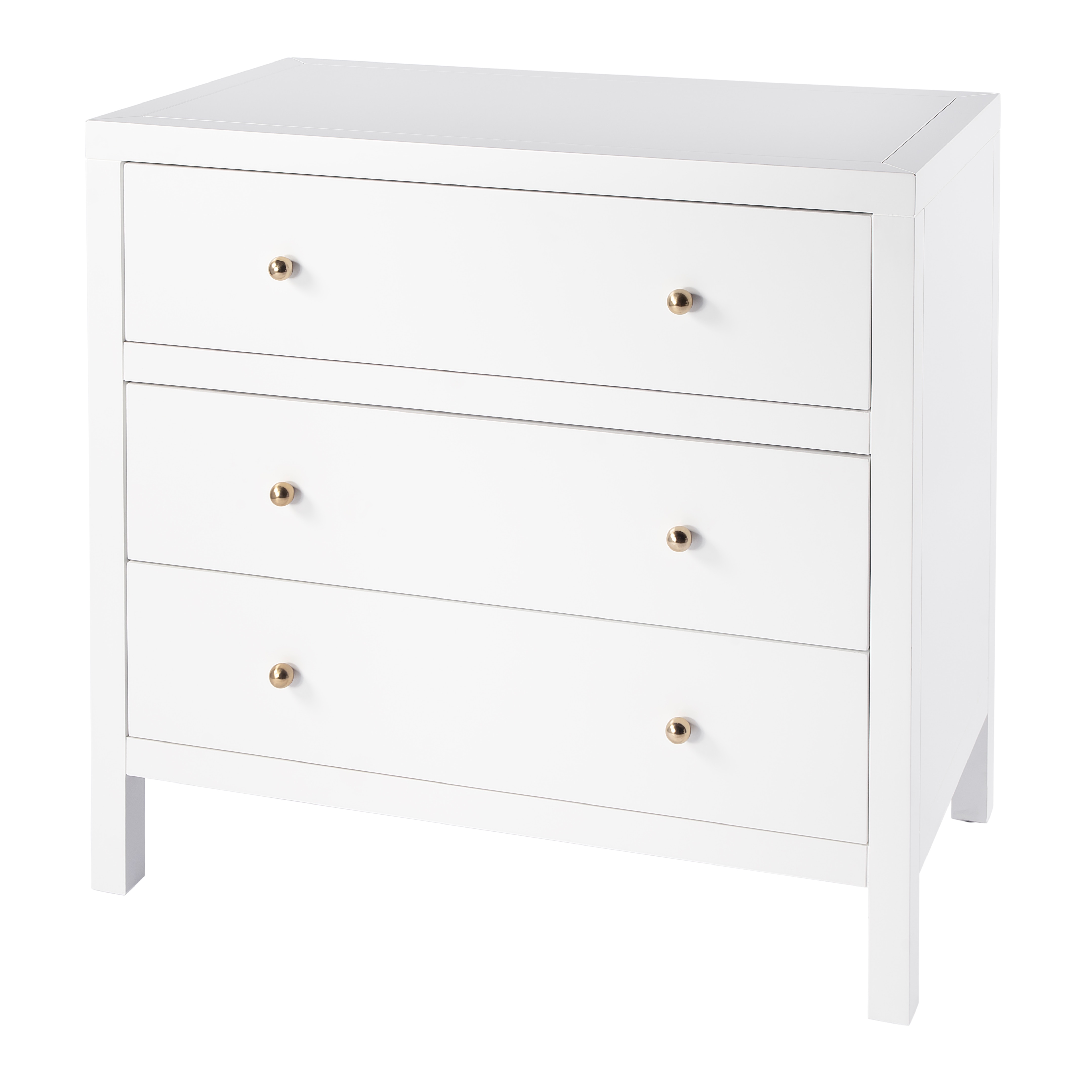 Nora Smooth White Dresser - Image 0