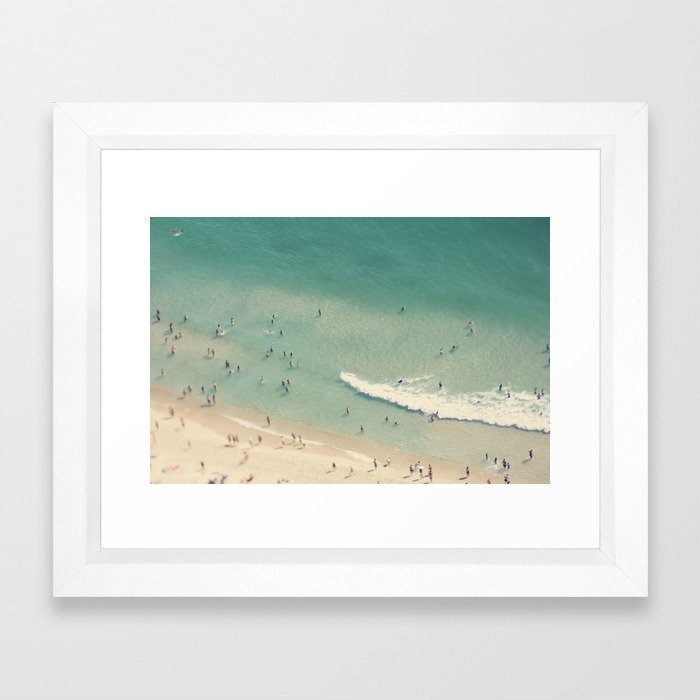 Beach Love Ii - Nazare Framed Art Print by Ingrid Beddoes Photography - Vector White - X-Small-10x12 - Image 0