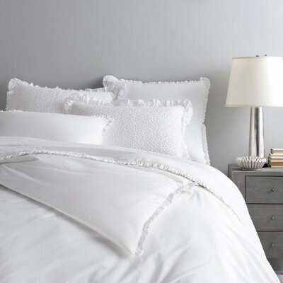 Classic Ruffle White Duvet Cover - Image 0