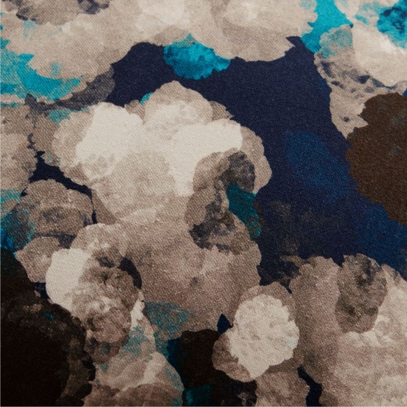 Adenium 18" Floral Pillow with Feather-Down Insert - Image 1