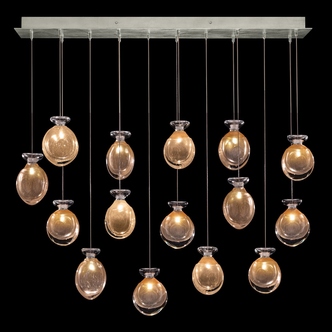 Fine Art Handcrafted Lighting Essence 49""W Rectangular Pendant - Image 0