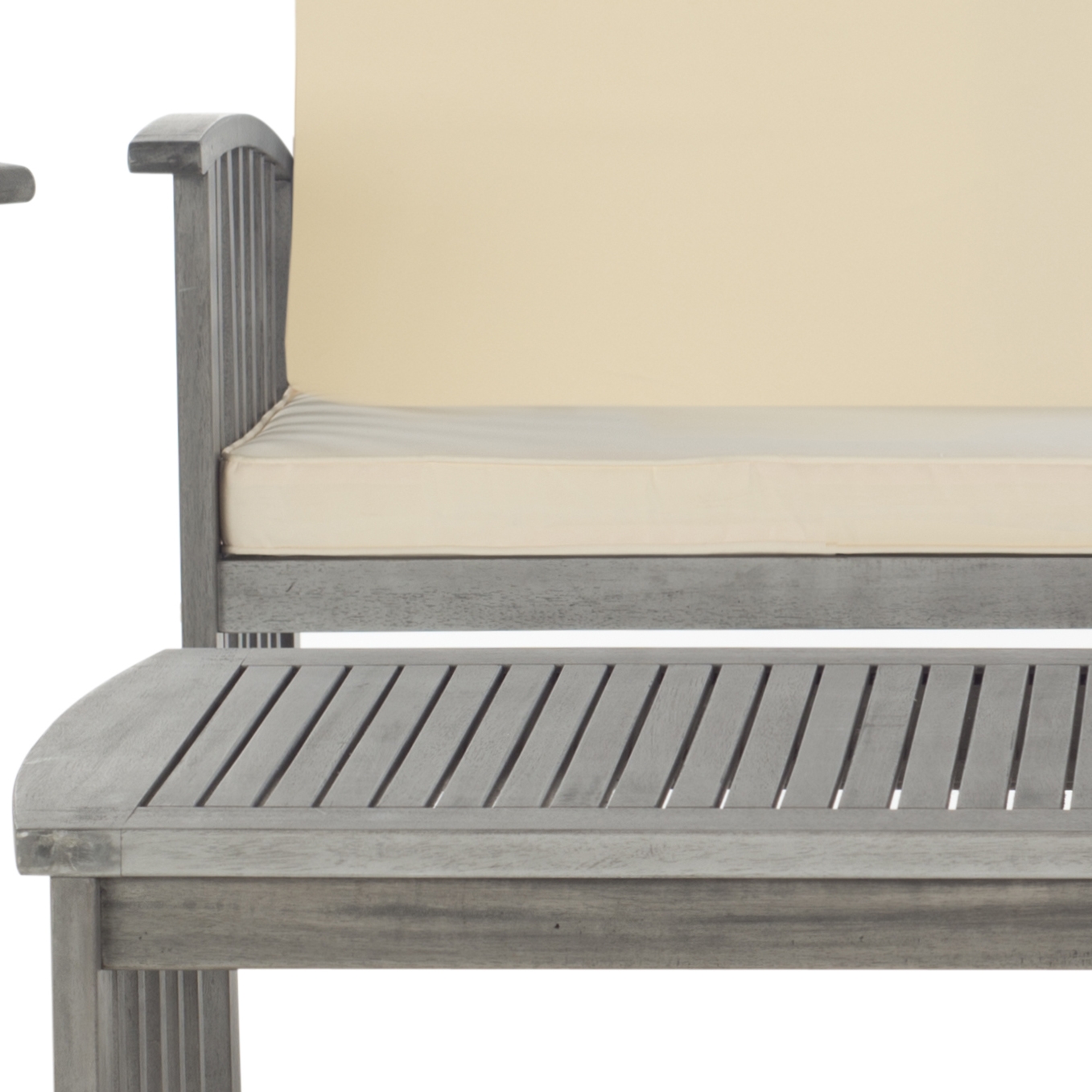 Rocklin 4 Piece Outdoor Set - Grey Wash/Beige - Safavieh - Image 1