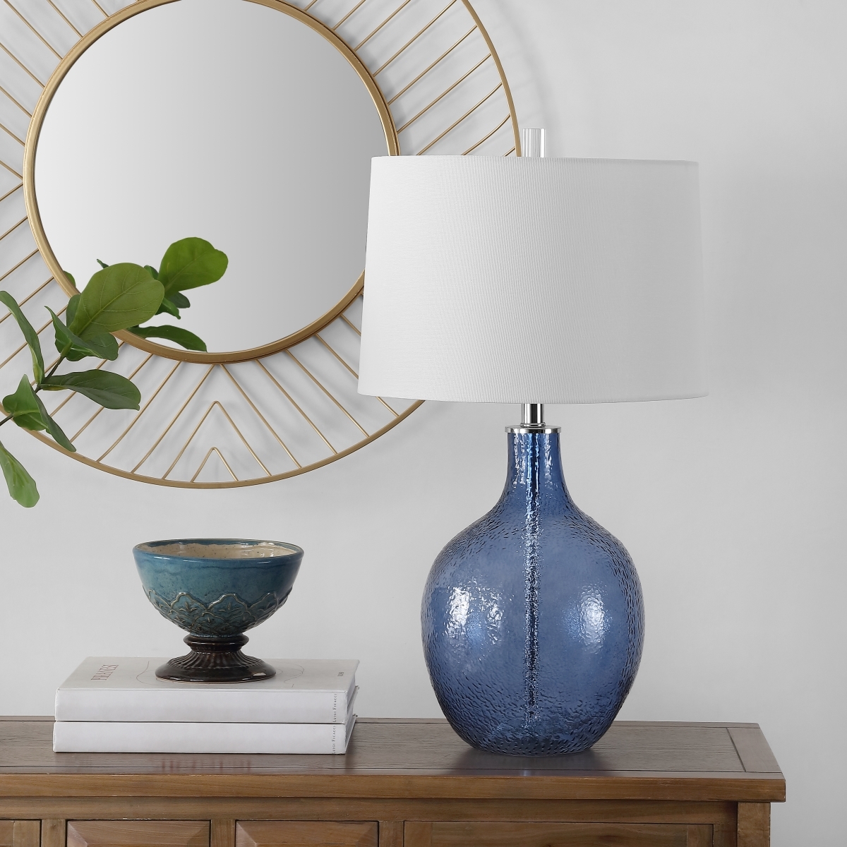 Nadine 27" Table Lamp - Blue - Safavieh - Image 1